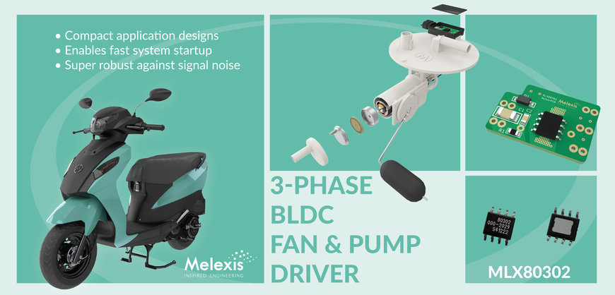 Melexis unveils the next generation of its market-leading motorcycle fuel pump controller